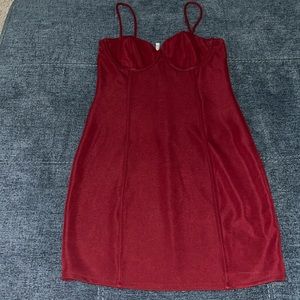 Charlotte Russe Short Burgundy Dress